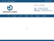 Tablet Screenshot of memorydogg.com
